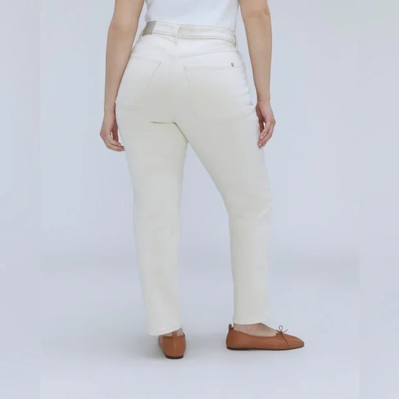 Everlane The Original Cheeky Jeans 35 NWT ECRU - Picture 7 of 12
